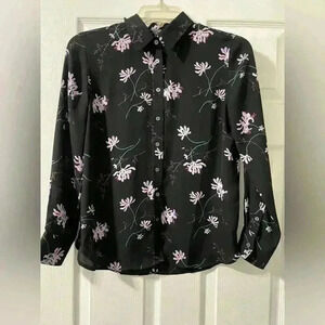 Banana Republic Dillon Classic Floral Button Down Blouse A93